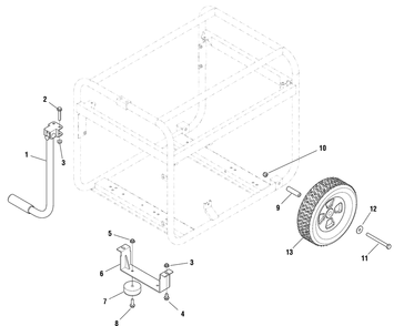Part Location Diagram of 705400 Briggs and Stratton Rubber support